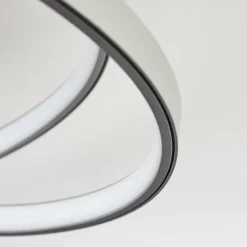 Plafonnier Demaine LED Gris, 1 lumière