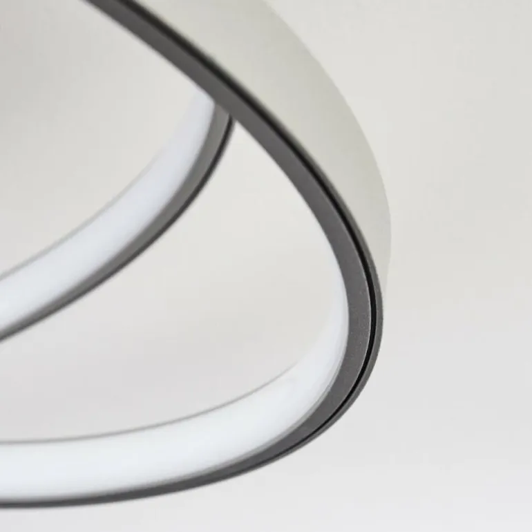 Plafonnier Demaine LED Gris, 1 lumière