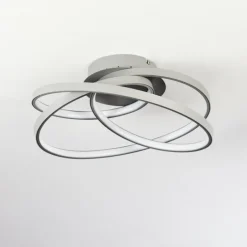 Plafonnier Demaine LED Gris, 1 lumière
