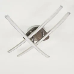 Plafonnier Deneb LED Nickel mat, 3 lumières