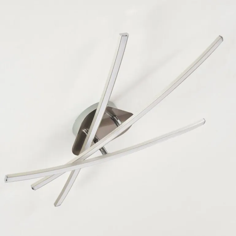Plafonnier Deneb LED Nickel mat, 3 lumières