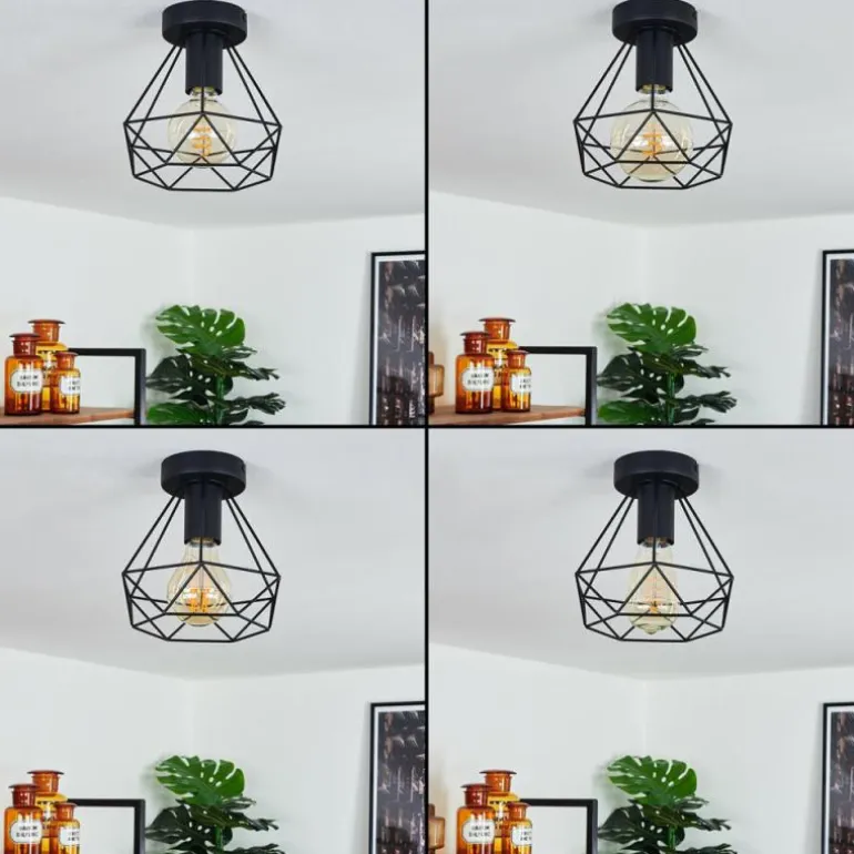 Plafonnier Denno Noir, 1 lumière