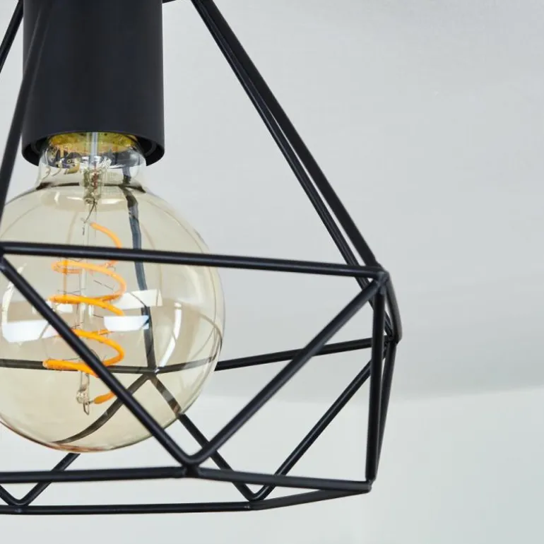 Plafonnier Denno Noir, 1 lumière