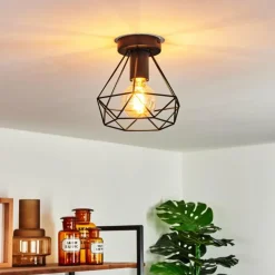 Plafonnier Denno Noir, 1 lumière