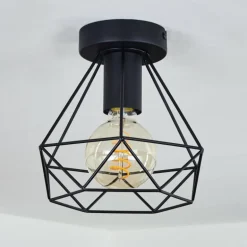 Plafonnier Denno Noir, 1 lumière