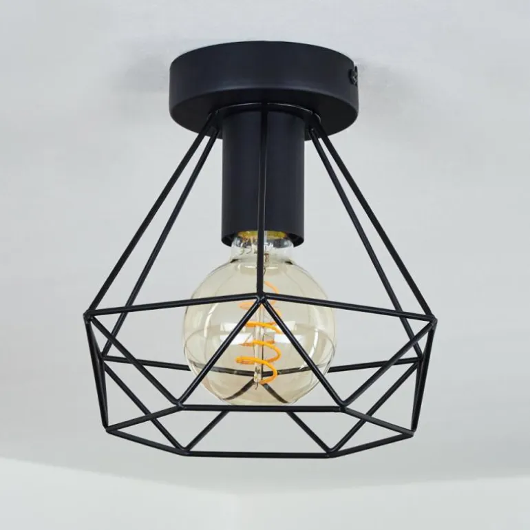 Plafonnier Denno Noir, 1 lumière