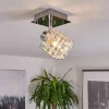 Plafonnier Desrue Chrome, Argenté, 1 lumière