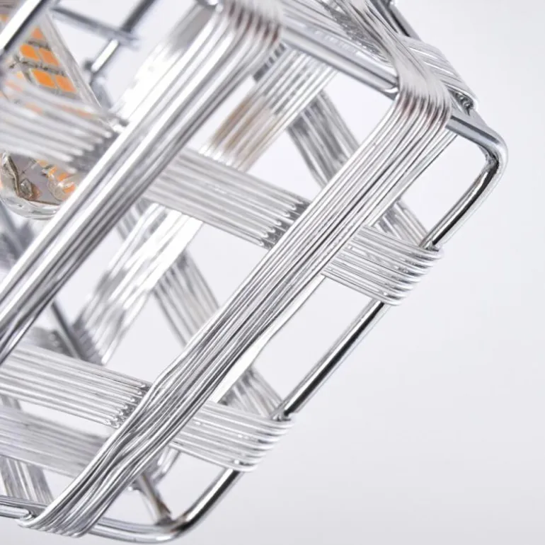 Plafonnier Desrue Chrome, Argenté, 2 lumières
