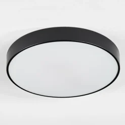 Plafonnier Diagonal LED Noir, 1 lumière, Télécommandes