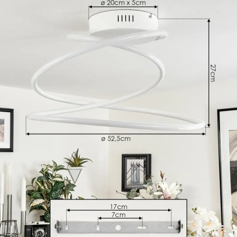 Plafonnier Donebas LED Blanc, 1 lumière