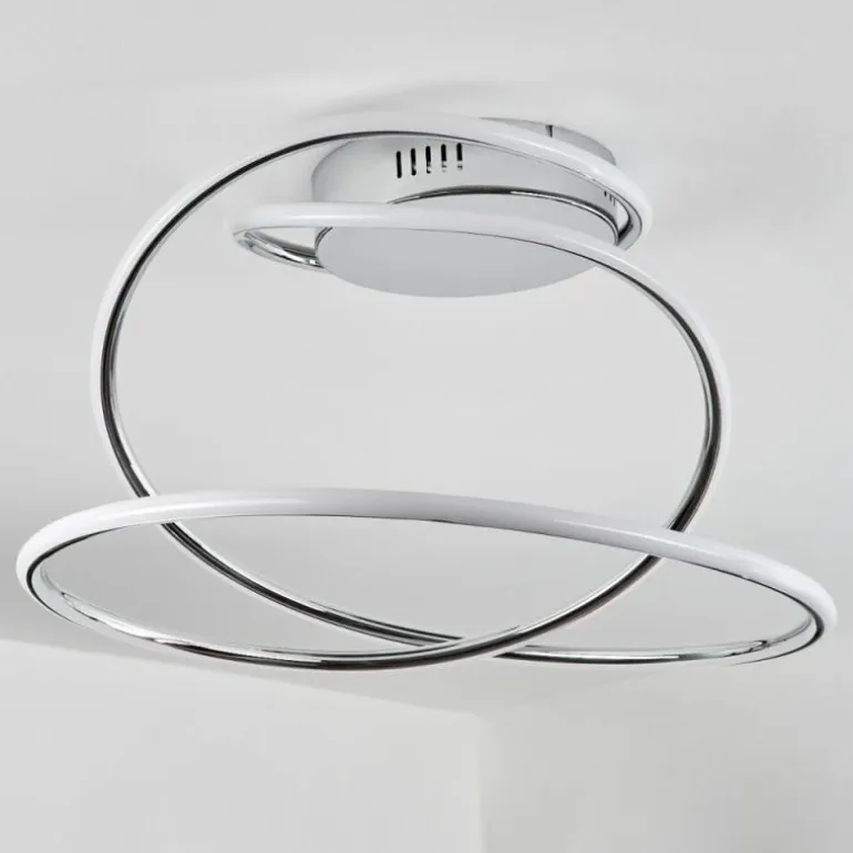 Plafonnier Donebas LED Chrome, 1 lumière