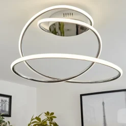 Plafonnier Donebas LED Chrome, 1 lumière