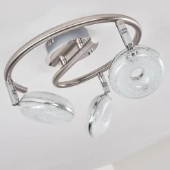 Plafonnier Donot LED Nickel mat, 3 lumières