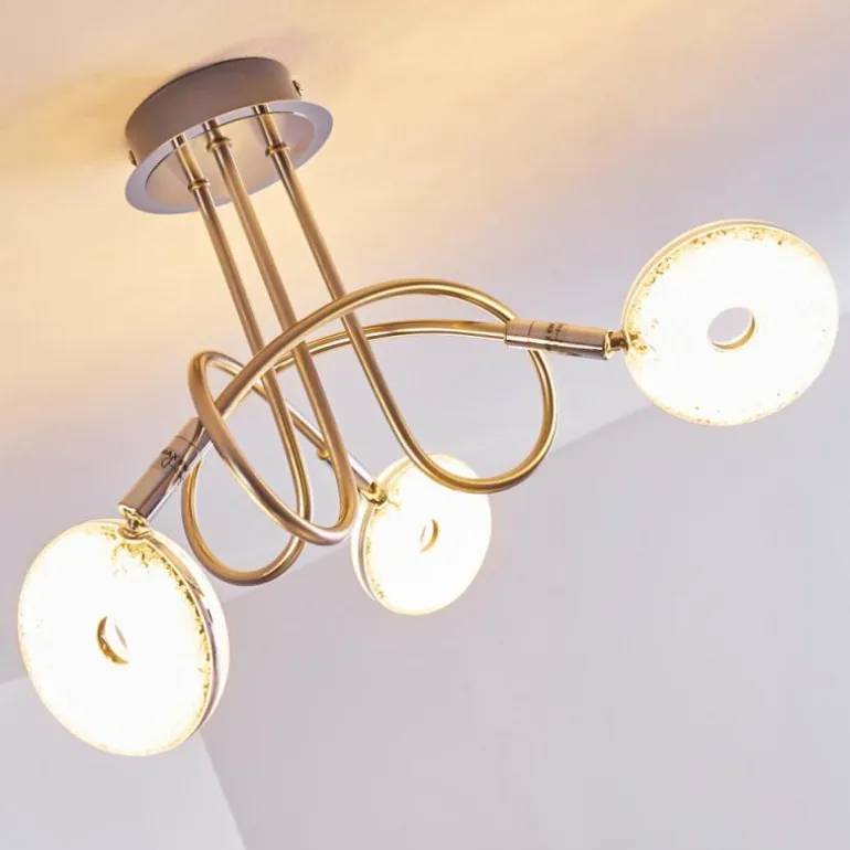 Plafonnier Donot LED Nickel mat, 3 lumières