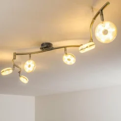 Plafonnier Donot LED Nickel mat, 6 lumières
