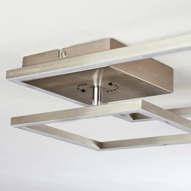 Plafonnier Doyon LED Nickel mat, 1 lumière
