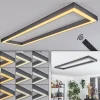 Plafonnier Dubuisson LED Anthracite, 1 lumière, Télécommandes