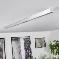 Plafonnier Dubuisson LED Aluminium, 1 lumière, Télécommandes