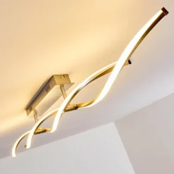 Plafonnier Dundas LED Acier inoxydable, 2 lumières