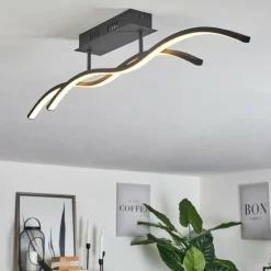 Plafonnier Eaglesham LED Noir, 1 lumière