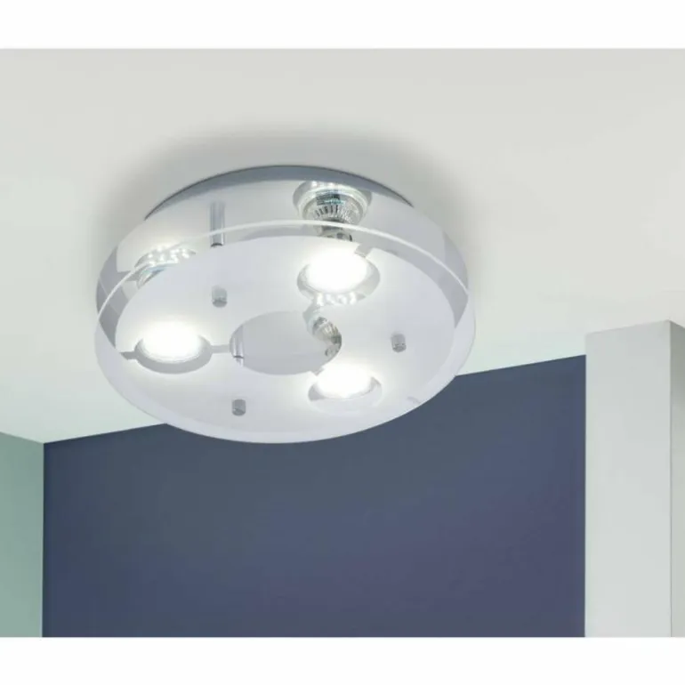 Plafonnier Eglo CABI LED Chrome, 3 lumières