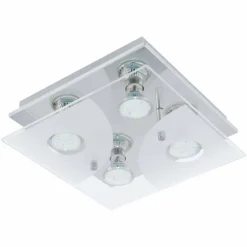 Plafonnier Eglo CABI LED Chrome, 4 lumières