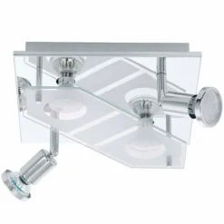 Plafonnier Eglo CABO LED Chrome, 4 lumières