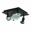 Plafonnier Eglo CABO LED Noir, 4 lumières