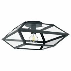 Plafonnier EGLO CASEFABRE Noir, 1 lumière
