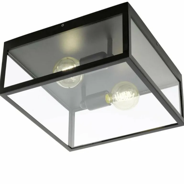 Plafonnier Eglo CHARTERHOUSE Noir, 2 lumières