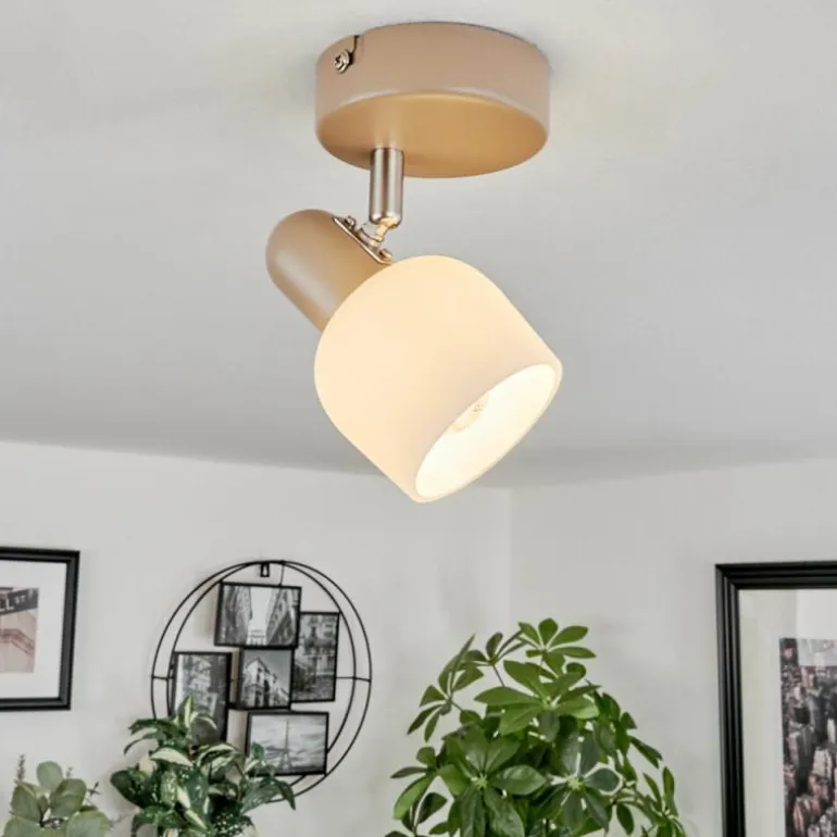 Plafonnier Eglo CORATO Nickel mat, Sable, 1 lumière