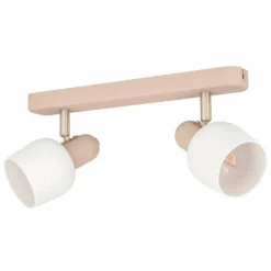 Plafonnier Eglo CORATO Nickel mat, Sable, 2 lumières