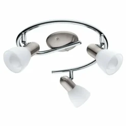 Plafonnier Eglo DAKAR LED Chrome, Nickel mat, 3 lumières
