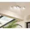 Plafonnier Eglo DAKAR LED Chrome, Nickel mat, 4 lumières
