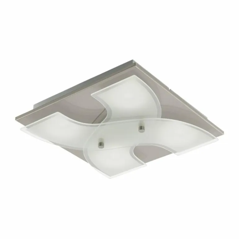 Plafonnier Eglo DIRUS LED Nickel mat, 4 lumières