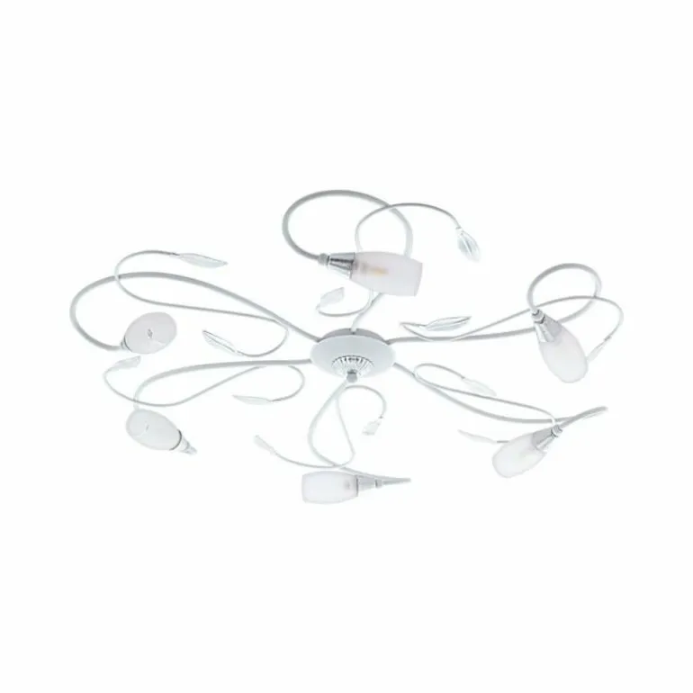 Plafonnier Eglo GERBERA Argenté, Blanc, 6 lumières