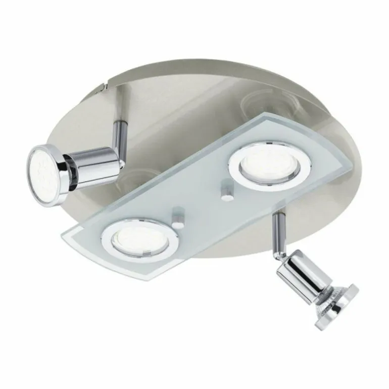 Plafonnier Eglo PAWEDO 1 LED Chrome, Nickel mat, 4 lumières