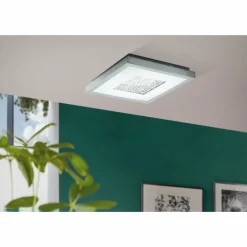 Plafonnier EGLO PESCATE LED Chrome, 1 lumière