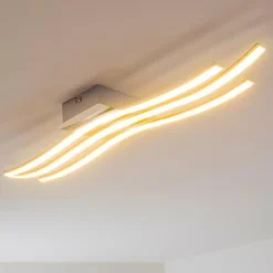 Plafonnier Eglo Roncade LED Chrome, 3 lumières