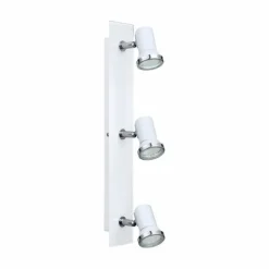 Plafonnier Eglo TAMARA LED Chrome, Blanc, 3 lumières