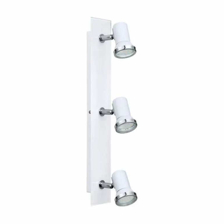 Plafonnier Eglo TAMARA LED Chrome, Blanc, 3 lumières