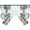 Plafonnier Eglo TAMARA LED Chrome, Nickel mat, 4 lumières