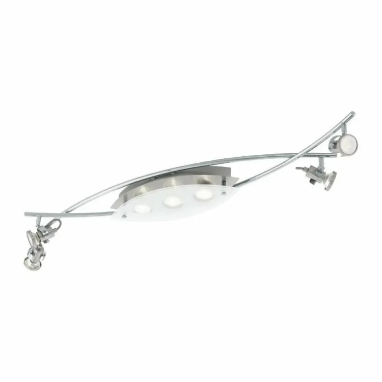 Plafonnier Eglo TUKON LED Chrome, Nickel mat, 7 lumières