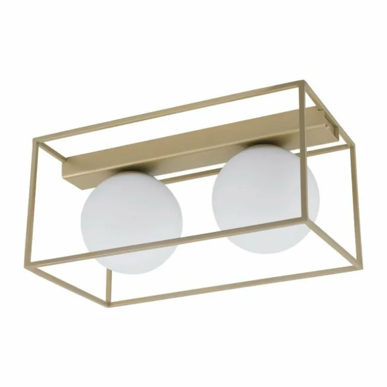 Plafonnier Eglo VALLASPRA Champagne, 2 lumières