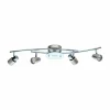 Plafonnier Eglo VALLIDA-SD LED Chrome, Nickel mat, 5 lumières