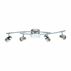 Plafonnier Eglo VALLIDA-SD LED Chrome, Nickel mat, 5 lumières