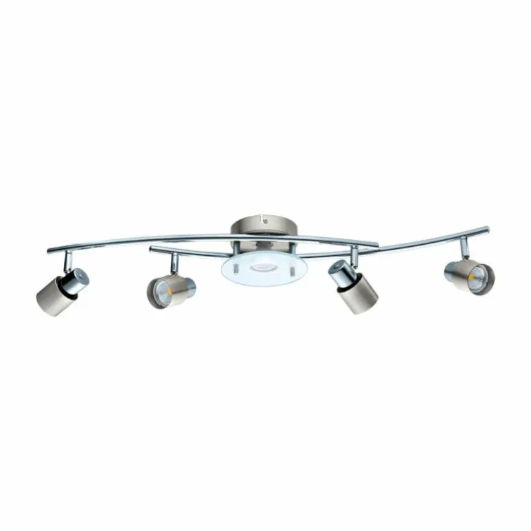 Plafonnier Eglo VALLIDA-SD LED Chrome, Nickel mat, 5 lumières