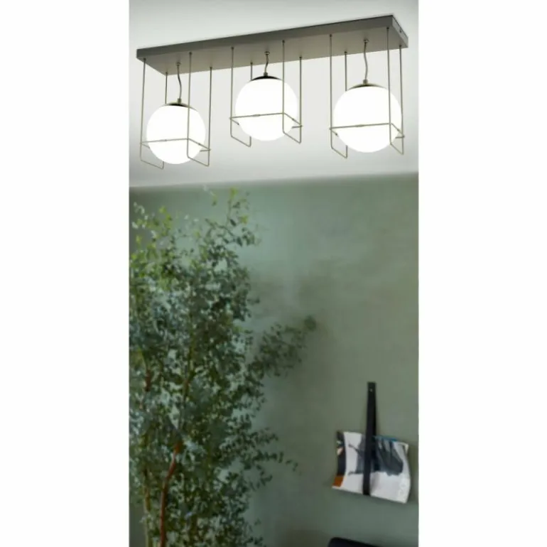 Plafonnier Eglo VERSUOLA Noir, 3 lumières