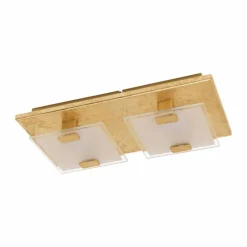 Plafonnier Eglo VICARO LED Or, 2 lumières