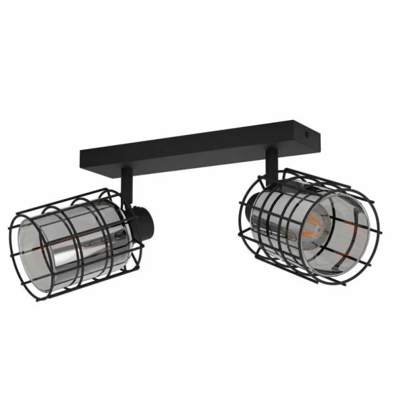 Plafonnier Eglo-Leuchten CONSACA Noir, 2 lumières